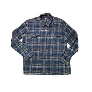Patagonia Fjord Flannel Shirt Men’s XXL Natural Organic Cotton Midweight